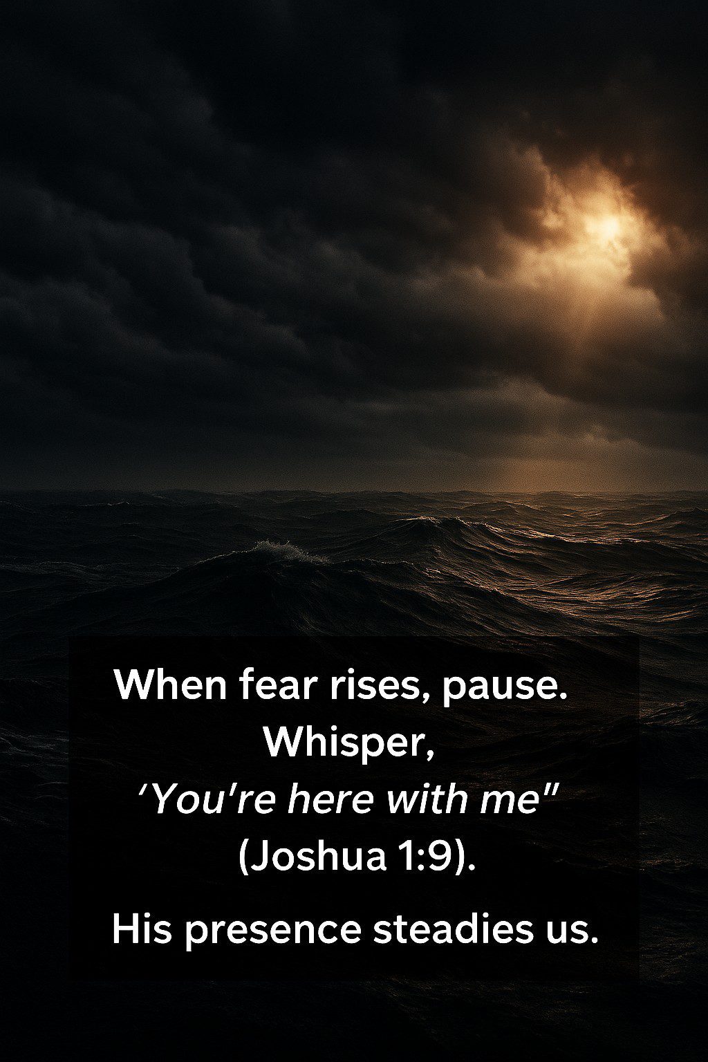 Faith in the Big Picture, Fear in the Details