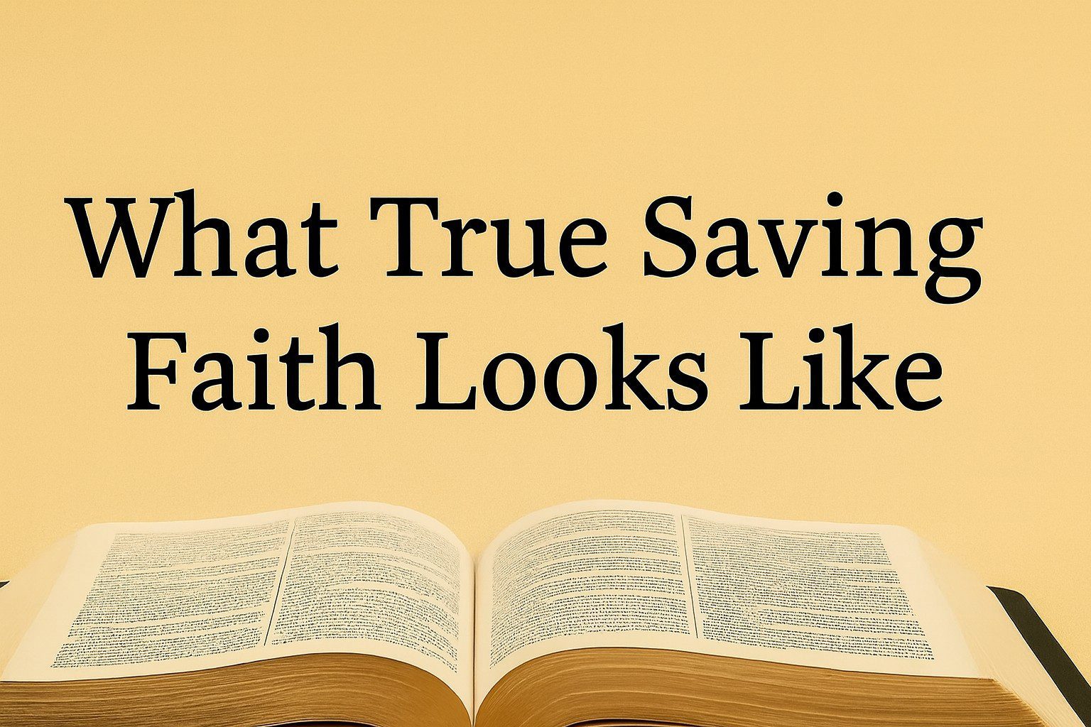 What True Saving Faith Looks Like