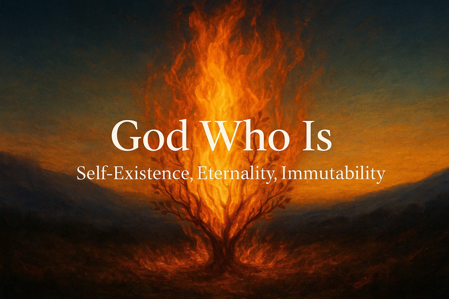 God Who Is: Self-Existence, Eternality, Immutability 3 God Who Is: Self-Existence, Eternality, Immutability