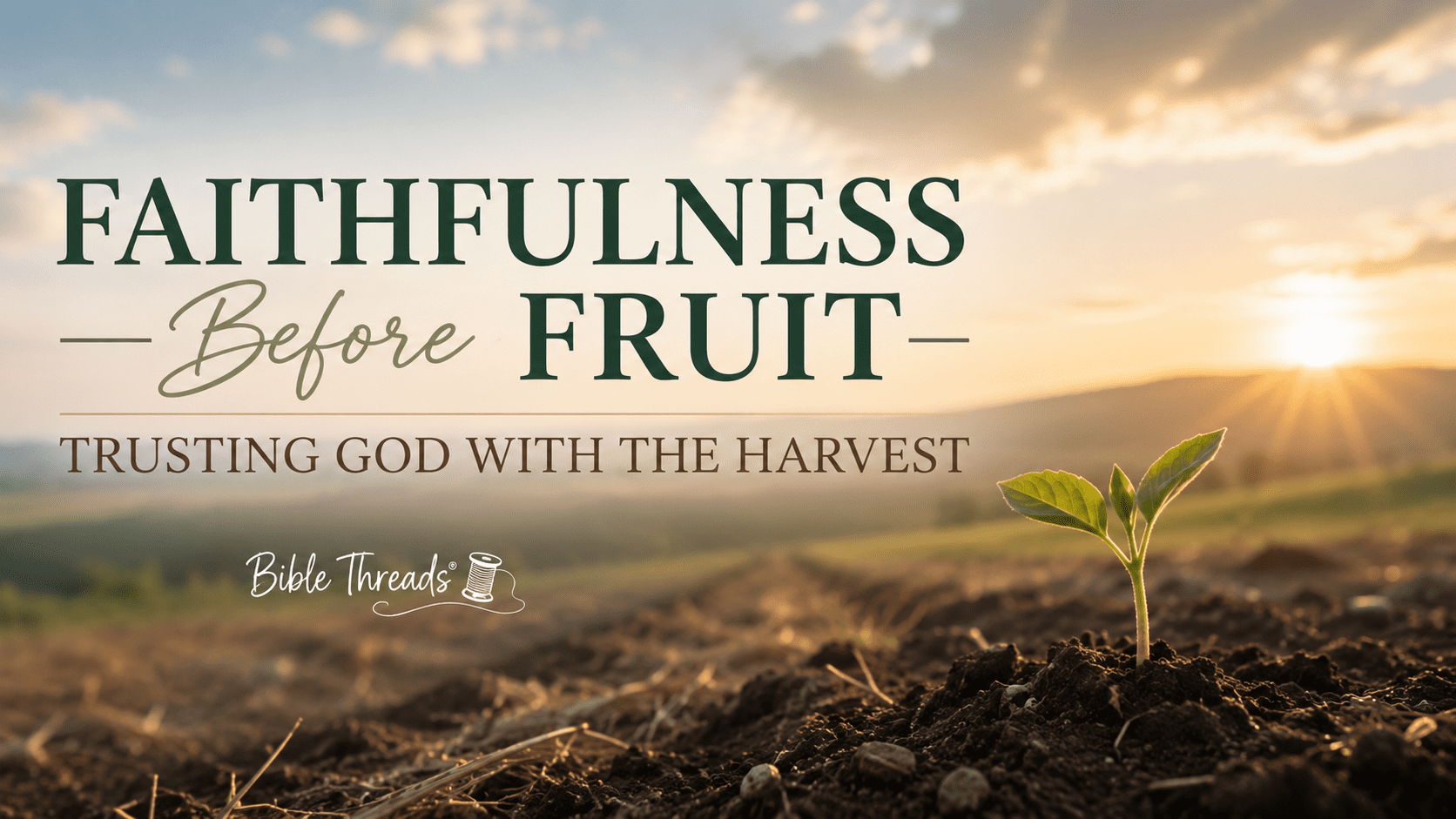 Faithfulness Before Fruit: Trusting God with the Harvest